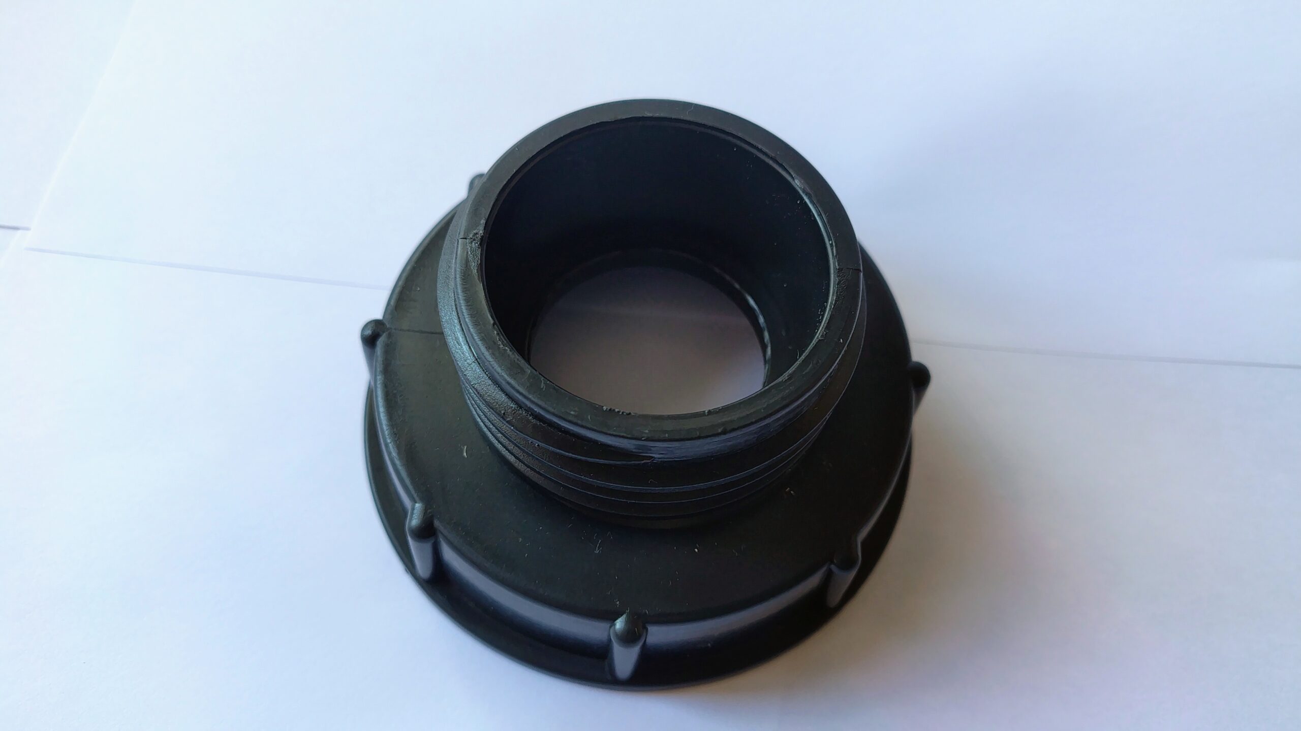 Adaptador IBC 80 mm hilo interior fino a salida macho S60x6